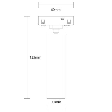 LED magnetinis prožektorius M05, 7W, neutrali balta šviesa 1