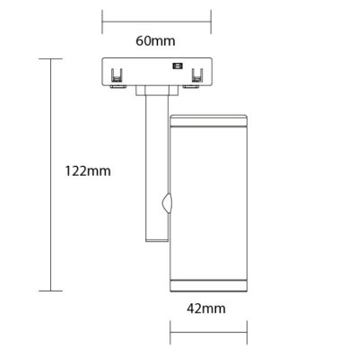 LED Magnetic Spot Floodlight M05, 48V, 7W, Warm Light 1
