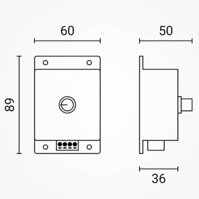 LED Rotated Dimmer, 12-24V, 96W 2