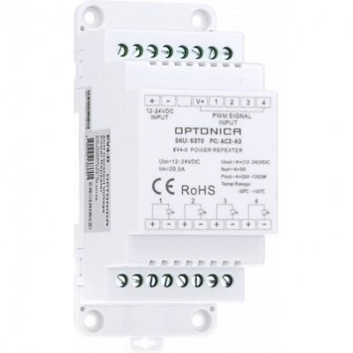 LED Power Repeater, 12-24V, 5A/Ch, 4 Channels 1