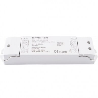 LED Dimming Driver, 12-36V, 5A/Ch, 4 Channels 1