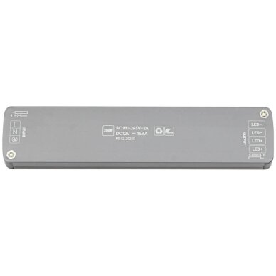 LED maitinimo šaltinis, 12V, 200W, plonas 3