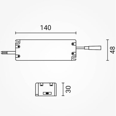 LED Dimmable Driver, 30-42V, 36W 2