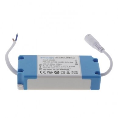 LED Dimmable Driver, 30-63V, 0.3A 1
