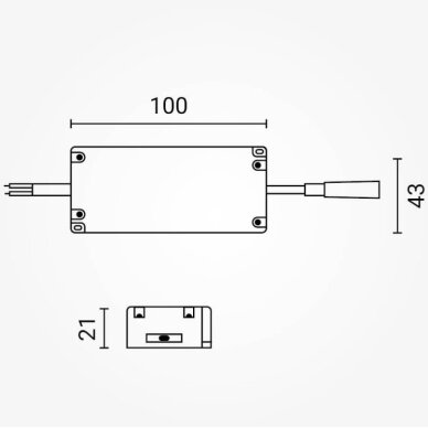 LED Dimmable Driver, 30-63V, 0.3A 2