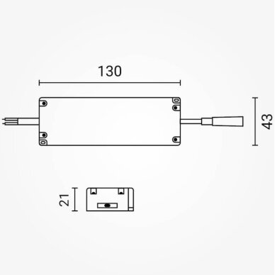 LED Dimmable Driver, 60-75V, 0.3A 2