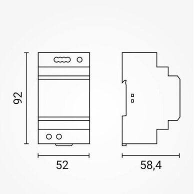 Ultra Slim DIN Rail Power Supply, 60W, 12V, 5A 3