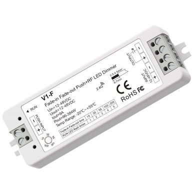 LED maitinimo valdiklis, 12-48V, 8A, nuotolinis valdymas