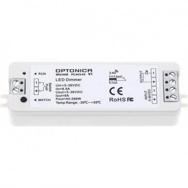 LED Controller, 1CH DC5-36V, Remote Control 1