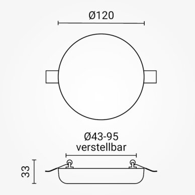 LED Slim Mini Panel, Round, 18W, CCT 6