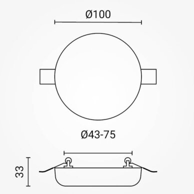 LED Slim Mini Panel, Round, 9W, CCT 6