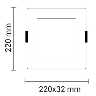 LED mini panelė, kvadratinė, Premium Line, 24W, CCT šviesa 3