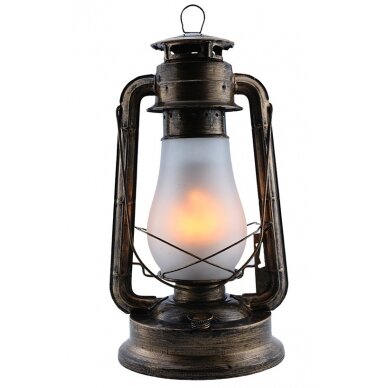 LED Flame Lamp, 5W, Bronze