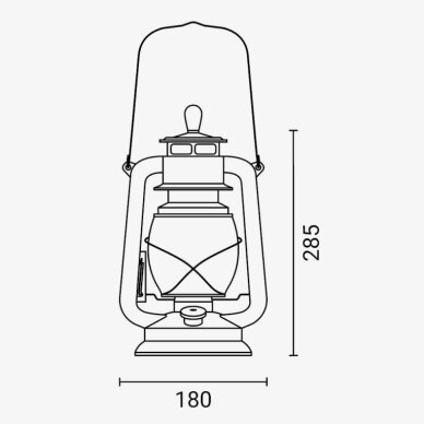 LED Flame Lamp, 5W, Bronze 2