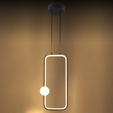 LED Pendant Lamp, 15W, Sand Black, Warm Light 3