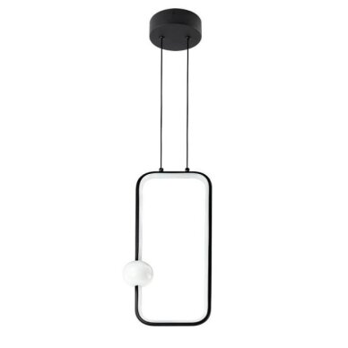 LED Pendant Lamp, 15W, Sand Black, Warm Light 1