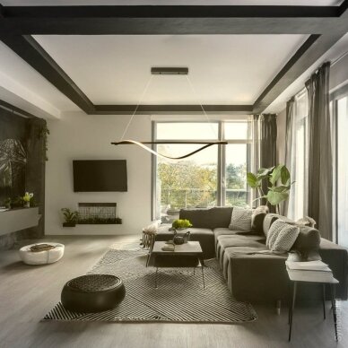 LED Pendant Lamp, 17W, Sand Black, Warm Light 3