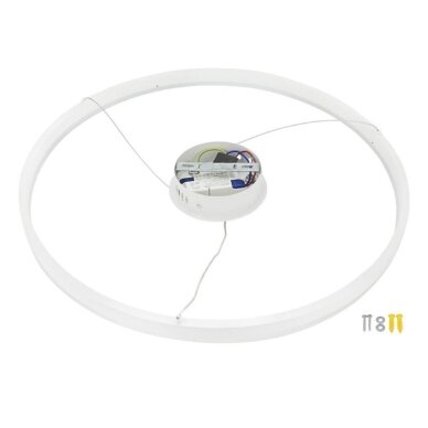 LED Pendant Lamp, 22W, White, Warm Light 1