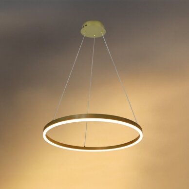 LED Pendant Lamp, 22W, Satin Gold, Warm Light 2