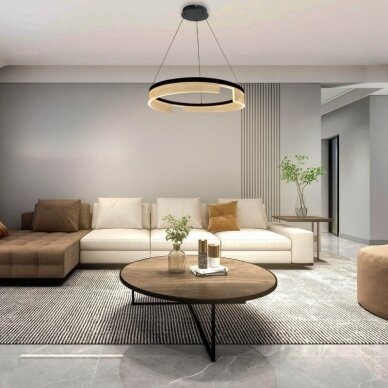 LED Pendant Lamp, 23W, Sand Black, Warm Light 4