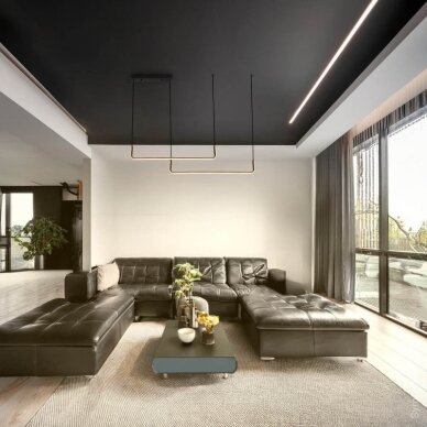 LED Pendant Lamp, 25W, Sand Black, Warm Light 4