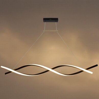 LED Pendant Lamp, 28W, Sand Black, Warm Light 2