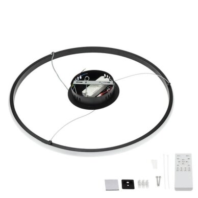 LED pakabinamas šviestuvas, 30W, juodas, dimeriuojamas, nuotolinis valdymas, CCT 3 LED pakabinamas šviestuvas, 30W, juodas, dimeriuojamas, nuotolinis valdymas, CCT 3