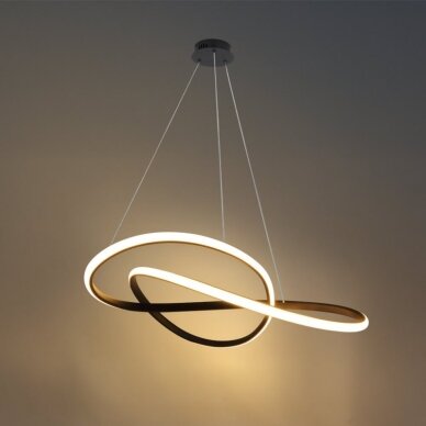 LED Pendant Lamp, 30W, Sand Black, Warm Light 3