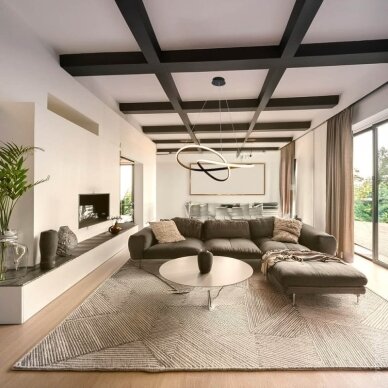 LED Pendant Lamp, 30W, Sand Black, Warm Light 4
