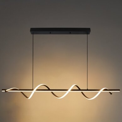 LED Pendant Lamp, 30W, Sand Black, Warm Light 2
