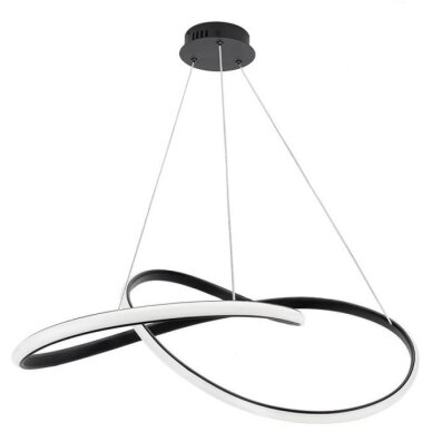 LED Pendant Lamp, 30W, Sand Black, Warm Light 1