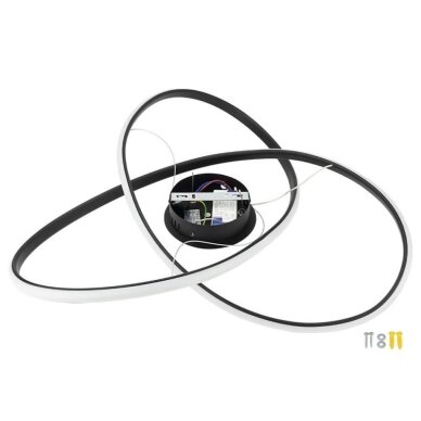 LED Pendant Lamp, 30W, Sand Black, Warm Light 2