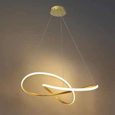 LED Pendant Lamp, 30W, Satin Gold, Warm Light 3