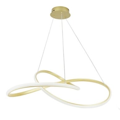 LED Pendant Lamp, 30W, Satin Gold, Warm Light 1