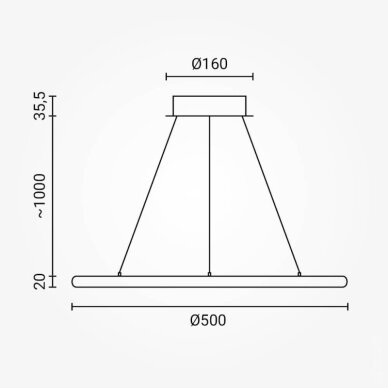 LED pakabinamas šviestuvas, 30W, šlifuotas auksas, dimeriuojamas, nuotolinis valdymas, CCT 4 LED pakabinamas šviestuvas, 30W, šlifuotas auksas, dimeriuojamas, nuotolinis valdymas, CCT 4