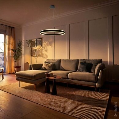LED Pendant Lamp, 36W, Sand Black, Warm Light 3