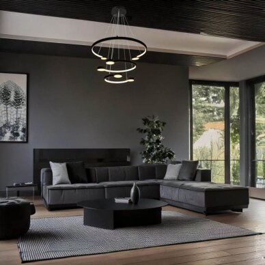 LED Pendant Lamp, 40W, Copper+White, Warm Light 4