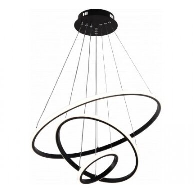 LED pakabinamas šviestuvas, 78W, juodas, dimeriuojamas, nuotolinis valdymas, CCT 1 LED pakabinamas šviestuvas, 78W, juodas, dimeriuojamas, nuotolinis valdymas, CCT 1