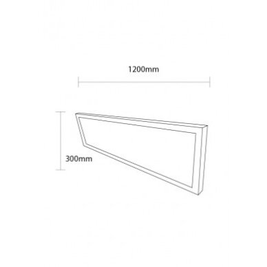 LED panelė, 120x30, 40W, neutrali balta šviesa 4