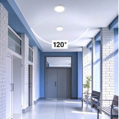 LED Backlit Surface Panel, Round, White, 10/15/18W, CCT 4