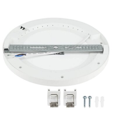 LED Backlit Surface Panel, Round, White, PIR Sensor, 10/15/18W, CCT 1