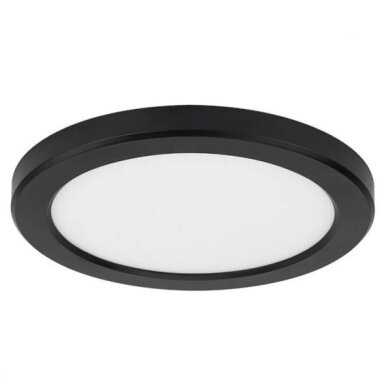 LED Backlit Surface Panel, Round, Black, 10/15/18W, CCT