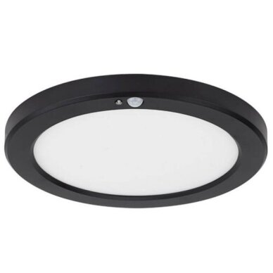 LED Backlit Surface Panel, Round, Black, PIR Sensor, 10/15/18W, CCT