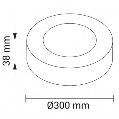 LED Surface Panel, Round, 24W, Neutral Light 2