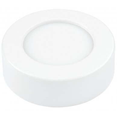 LED paviršinė panelė, apvali, 6W, CCT šviesa