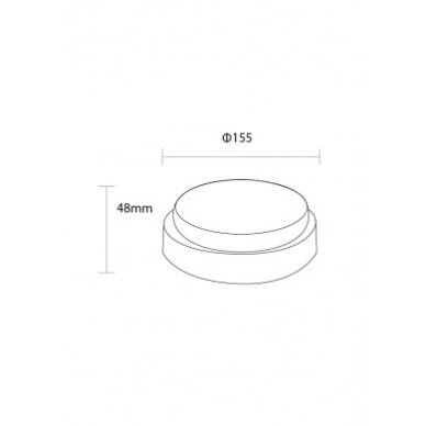 LED Surface Panel, Round, 8W, Warm Light 1