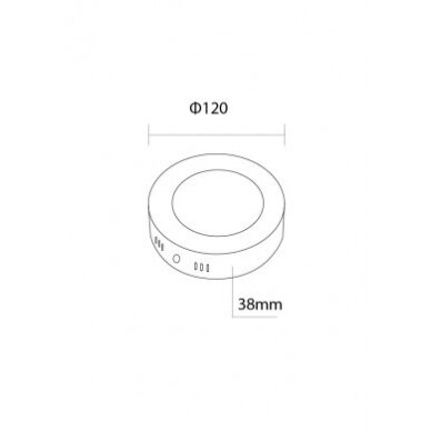 LED Surface Panel, Round, AC85-260V, 6W, Neutral Light 1
