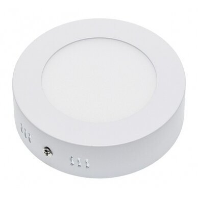LED Surface Panel, Round, AC85-260V, 6W, Neutral Light