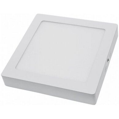LED paviršinė panelė, kvadratinė, 18W, šalta balta šviesa