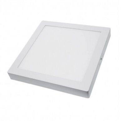 LED paviršinė panelė, kvadratinė, 24W, šalta balta šviesa 1